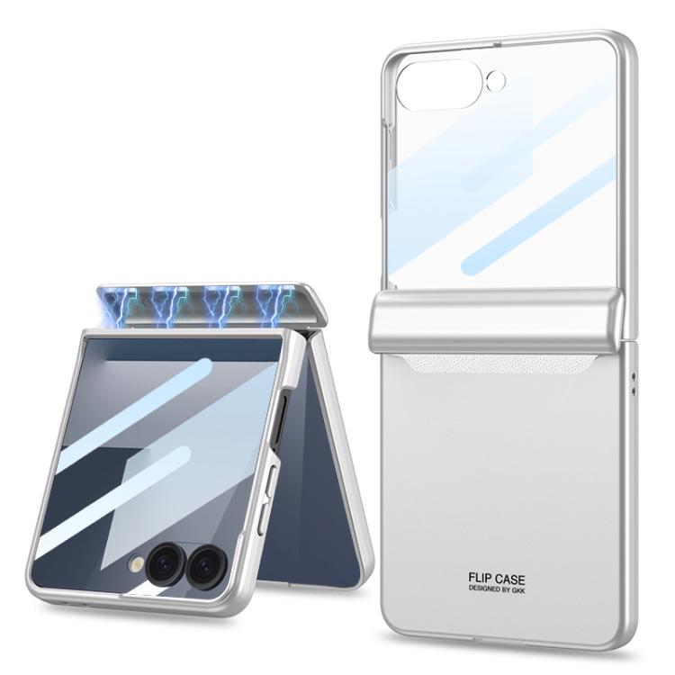 For Samsung Galaxy Z Flip7 GKK Integrated Privacy Film Magnetic Full Coverage Flip Phone Case