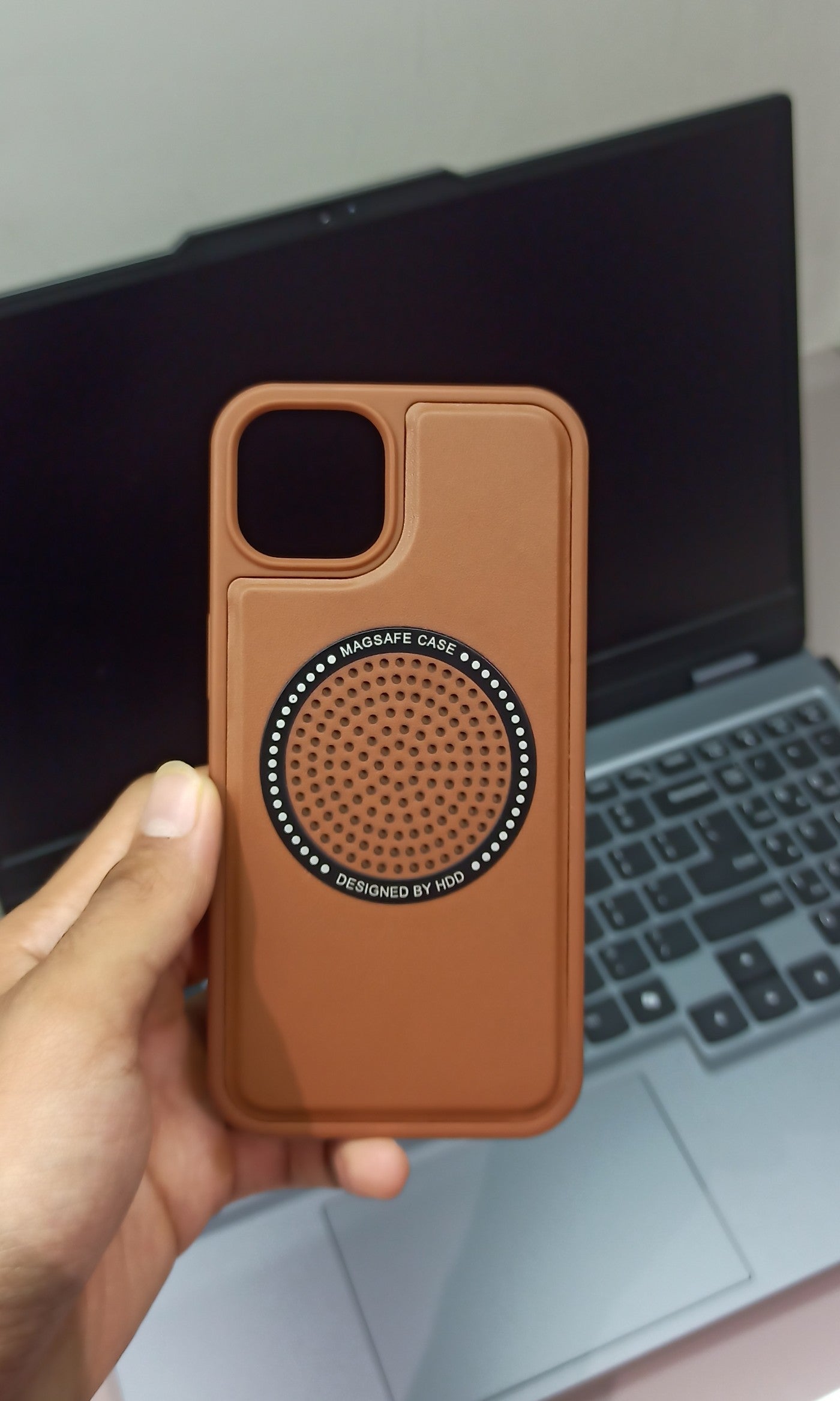 Stylish Brown MagSafe Compatible iPhone 13 Case