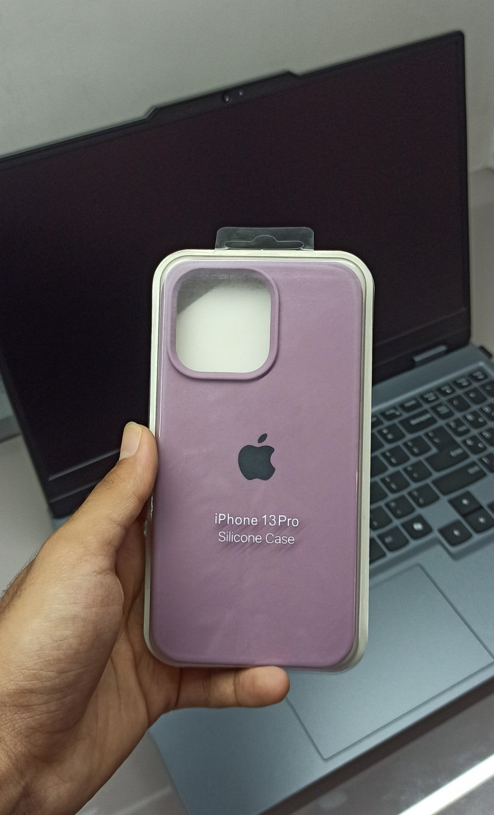 Purple Silicone Case for iPhone 13 Pro