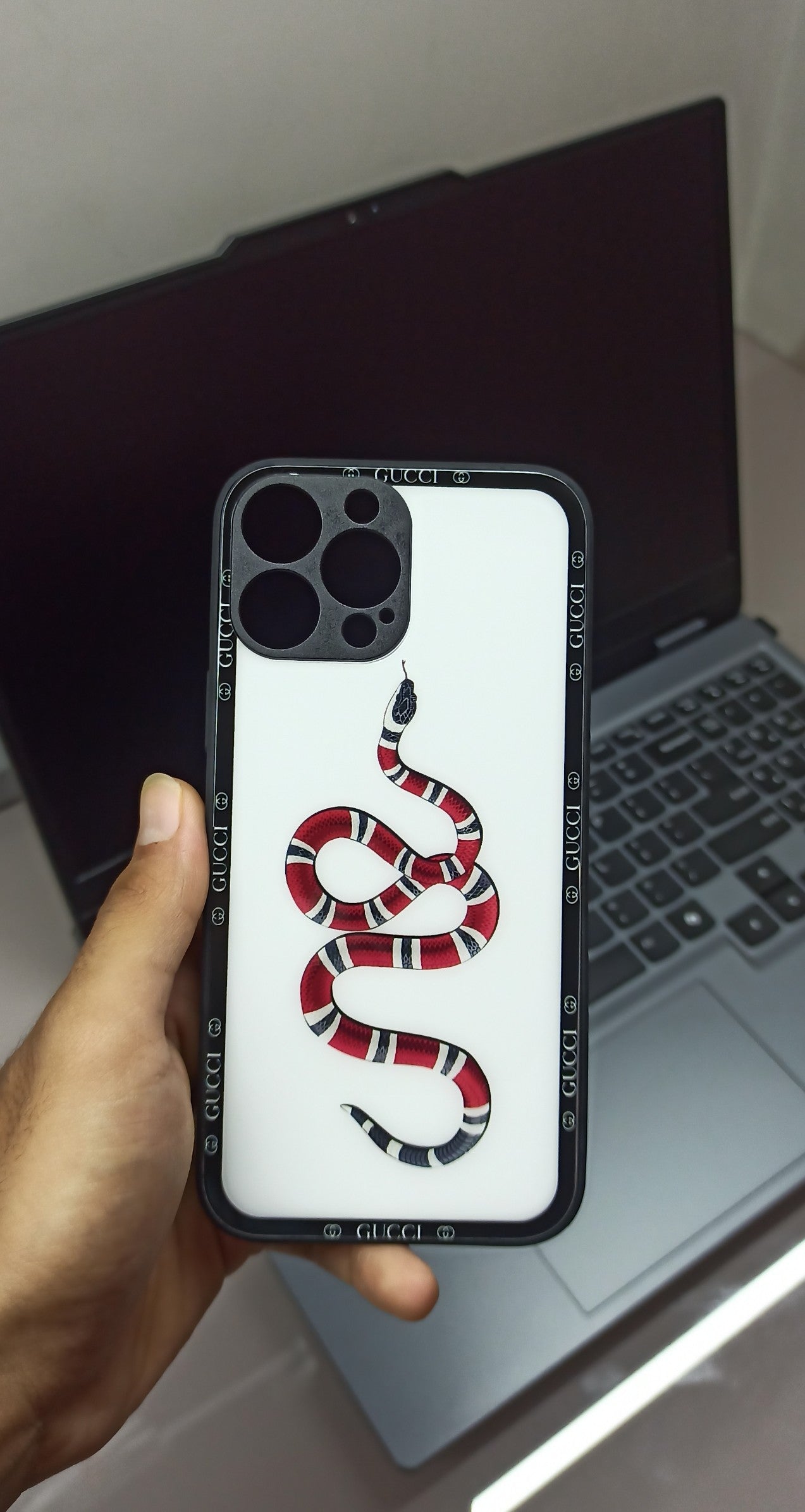 Gucci Snake Design Case for iPhone 13 Pro Max