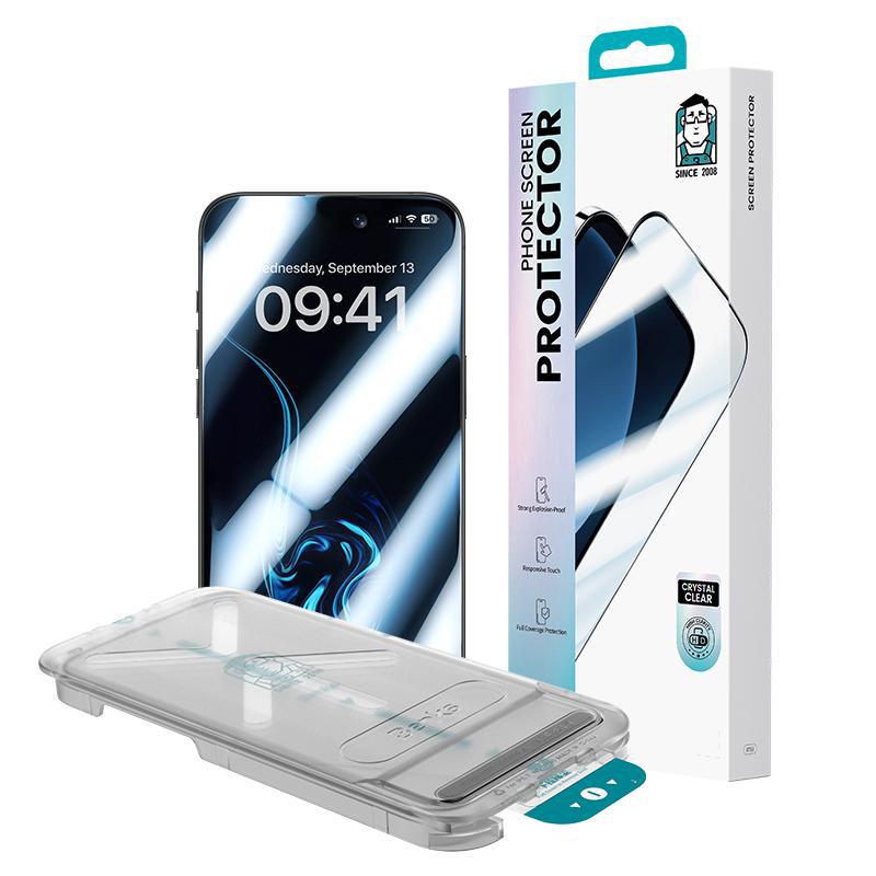 Benks Crystal Clear Full Coverage Tempered Glass Screen Protector with Easy Installation Tray