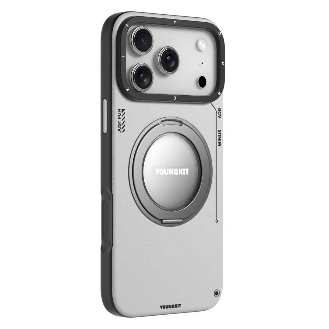 Youngkit Camera-Style Protective Case with Magnetic Macsafe – Leather Finish