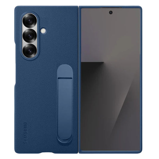 Samsung Galaxy Z Fold 7 Leather Protective Shell Cases with Stand