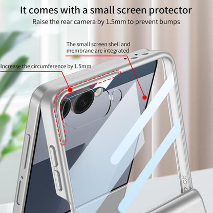 For Samsung Galaxy Z Flip7 GKK Integrated Privacy Film Magnetic Full Coverage Flip Phone Case