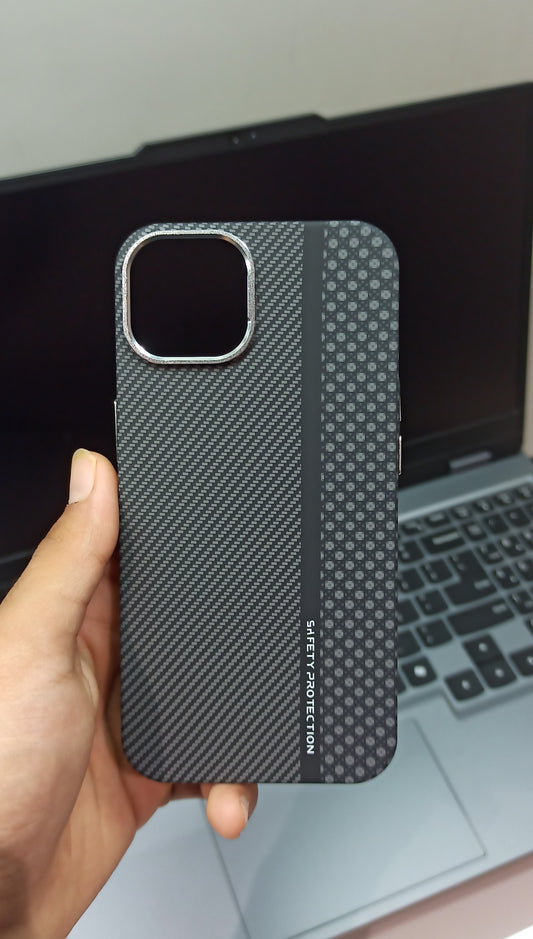 Carbon Fiber Texture Safety Protection Case for iPhone