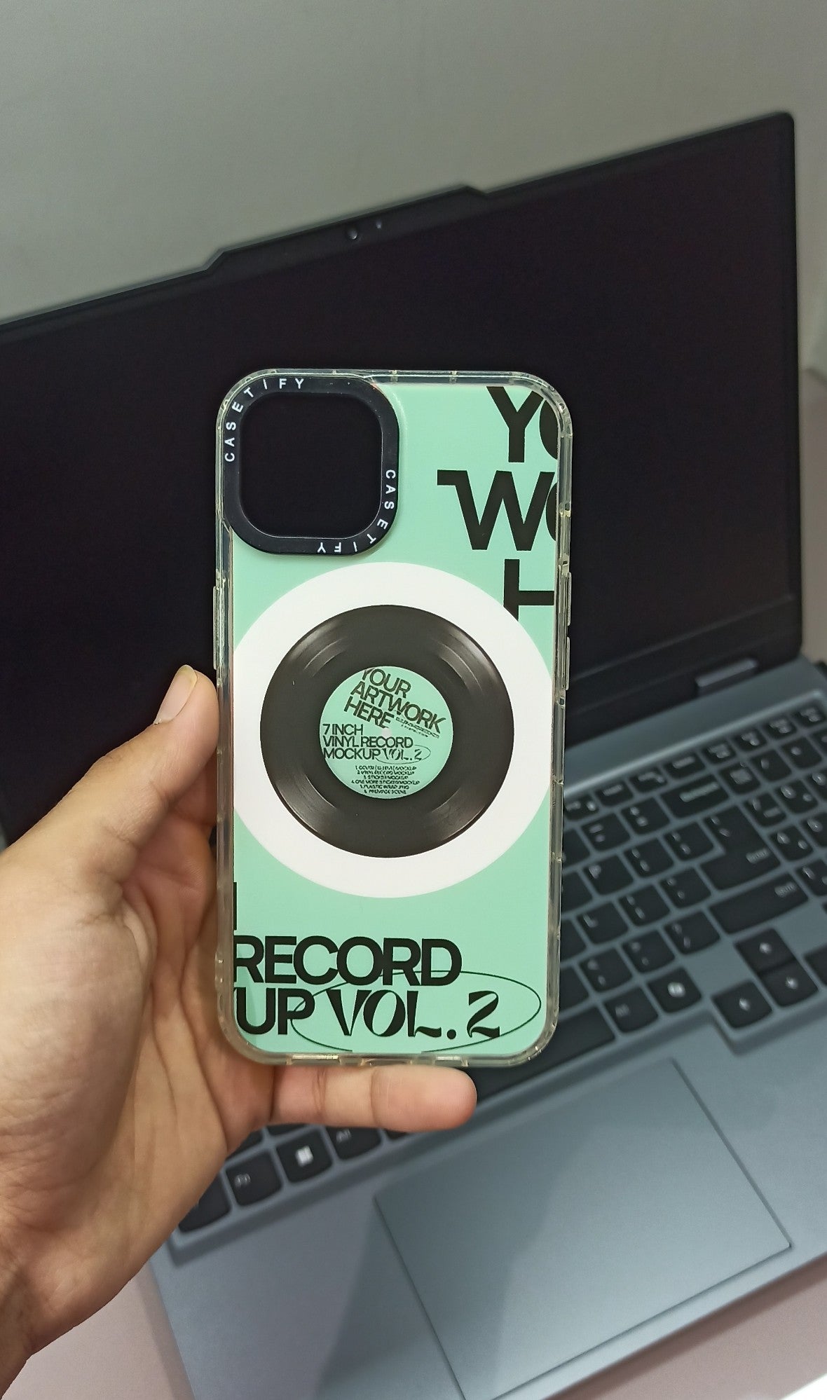 Retro Vinyl Record Design iPhone 13 Case