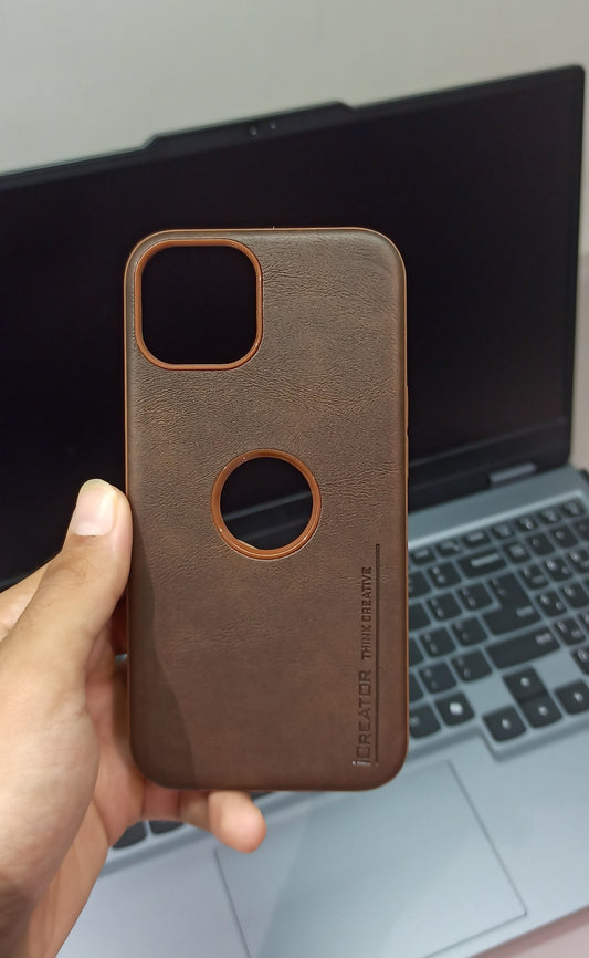 Classic Brown Leather Texture iPhone Case