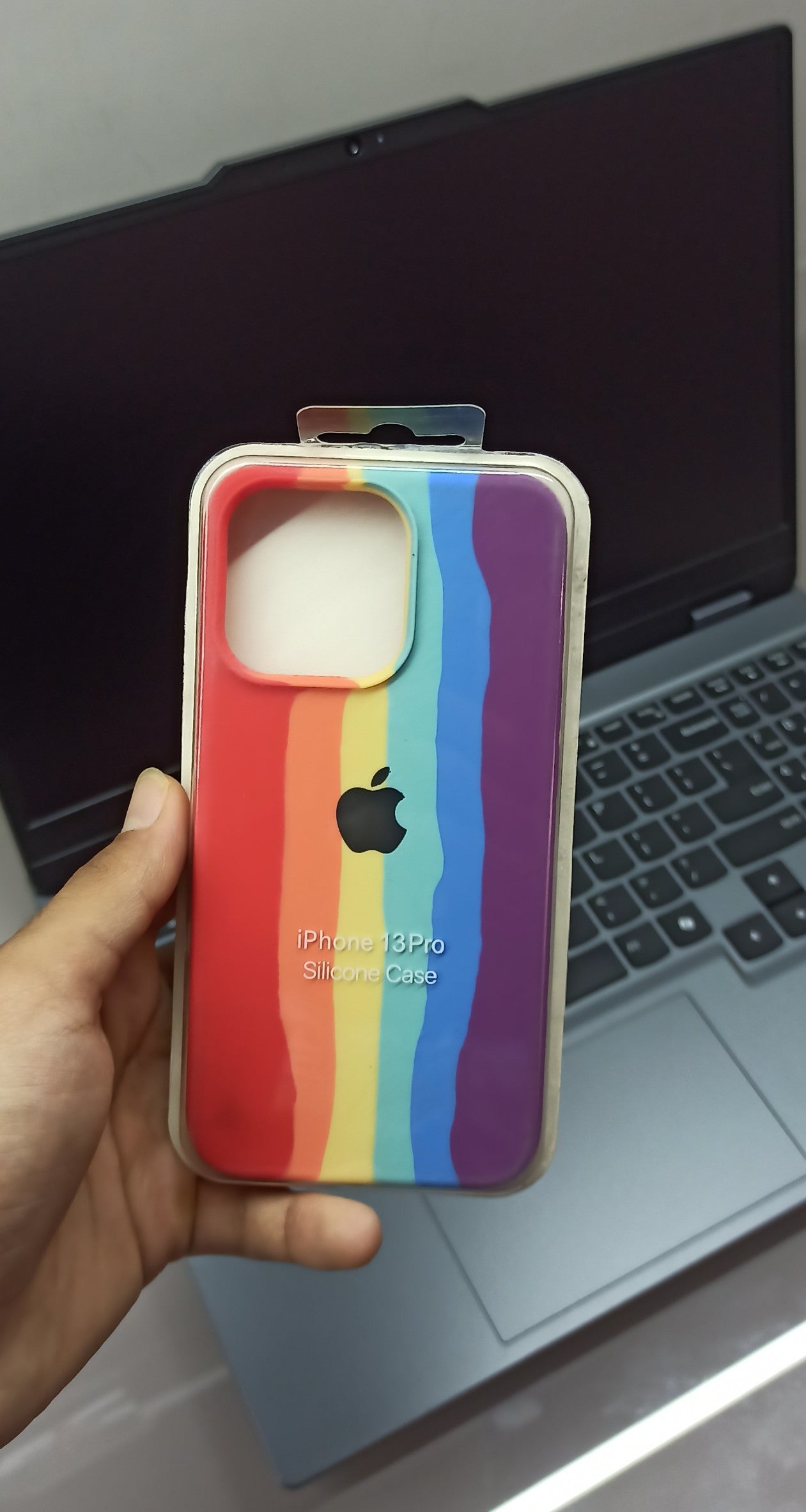 Rainbow Silicone Case for iPhone 13 Pro