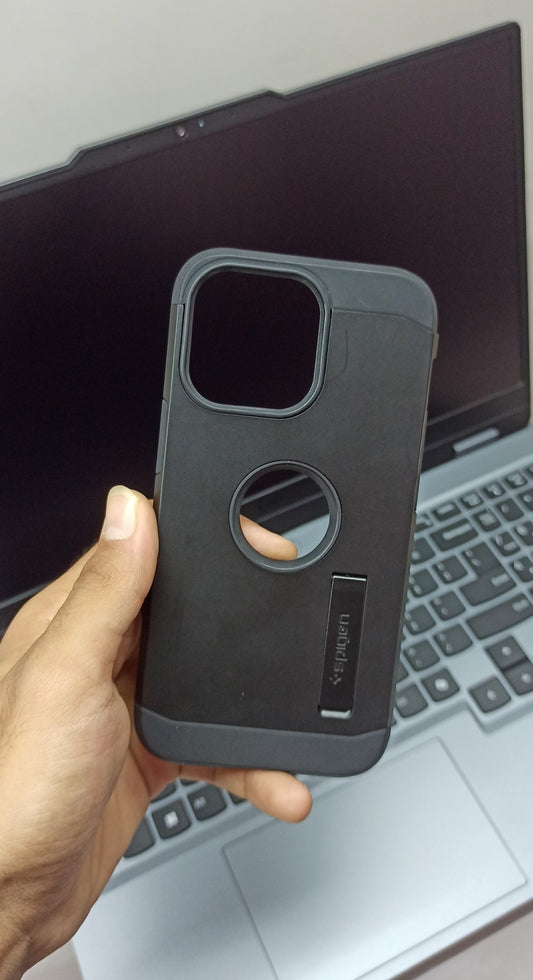 Spigen Rugged Armor Kickstand Case for iPhone 13 Pro