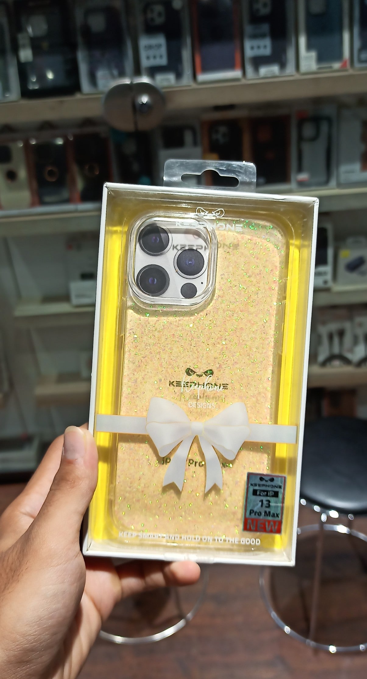 Keephone Glitter Gold Case for iPhone 13 Pro Max