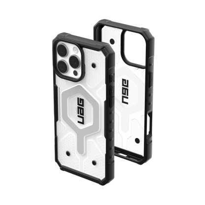 UAG Pathfinder Clear MagSafe Case for iPhone 16 Pro Max - Ice/Silver