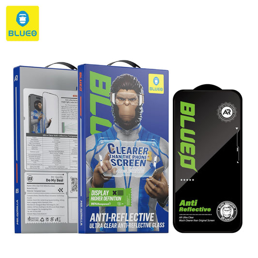 BLUEO Anti-Reflective Ultra Clear Tempered Glass Screen Protector