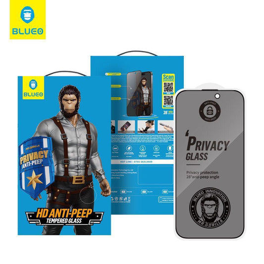 BLUEO HD Anti-Peep Privacy Tempered Glass Screen Protector