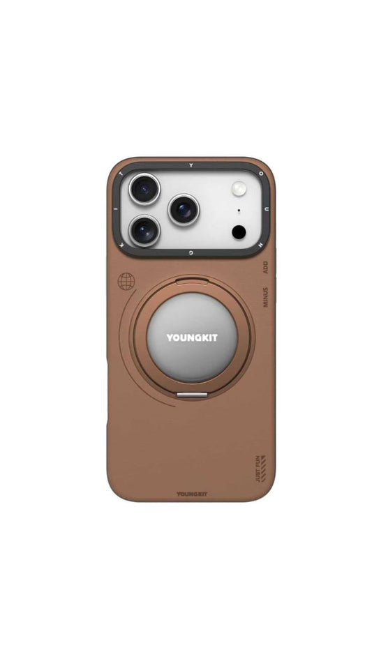 Youngkit Camera-Style Protective Case with Magnetic Macsafe – Leather Finish