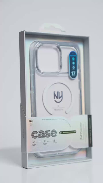 Transparent Magnetic Clear iPhone Cases with Colored Camera Borders